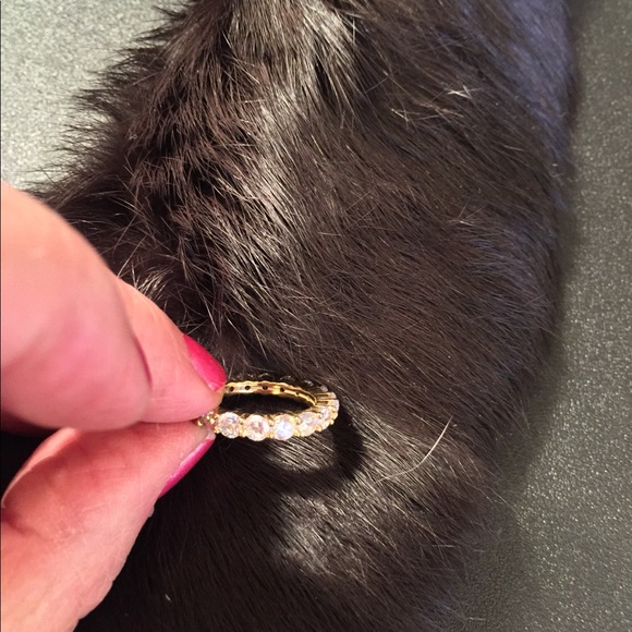 Eternity Ring 18kt GP(?) wWhite Crystals 5.2 - Picture 8 of 8